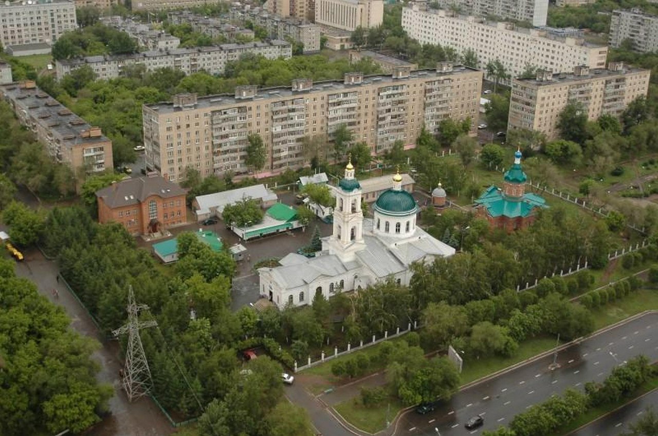Никольский собор Оренбург сверху