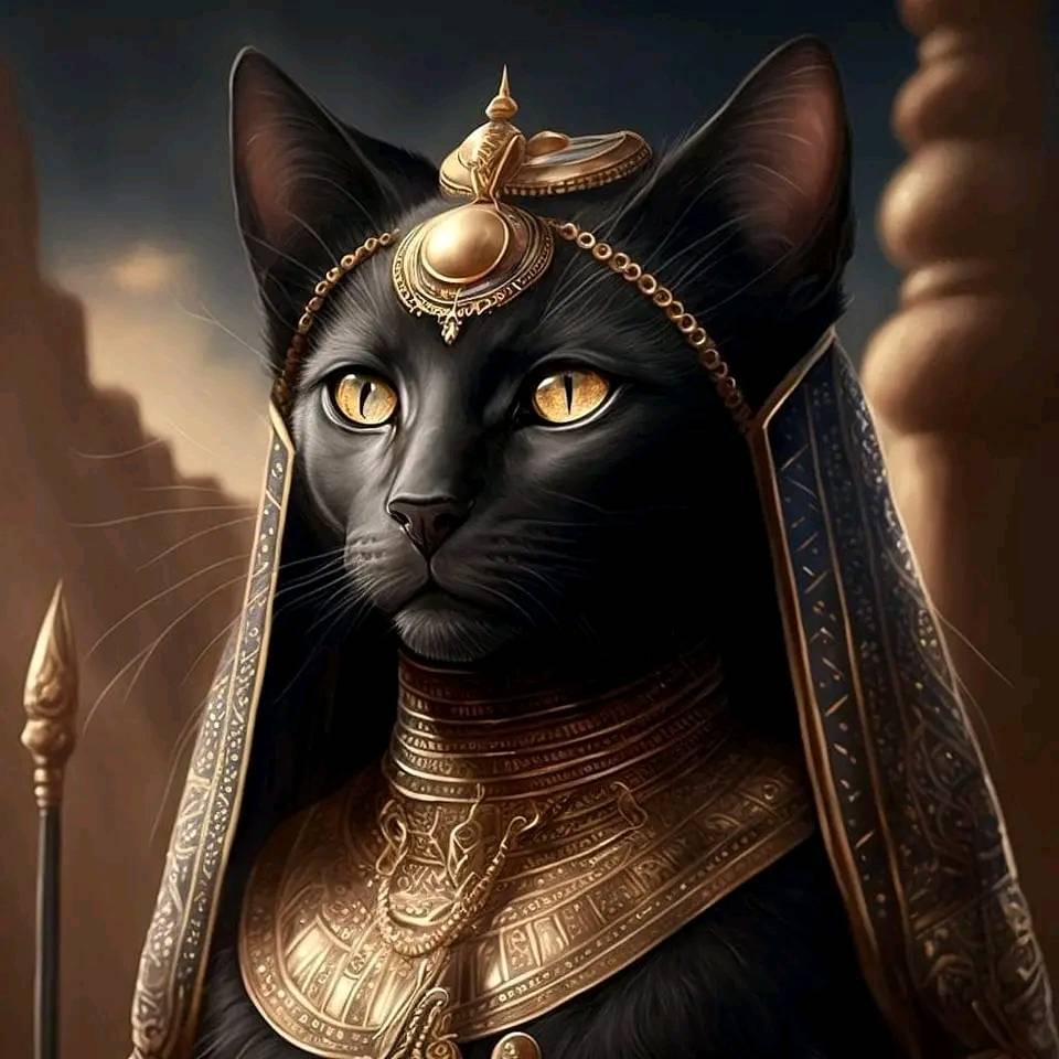 Египетская кошка арт